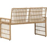 Zunanja klop Enobarvno Naravna in smetana 116 x 55 x 82 cm, (5000273315) | Shoptok.si