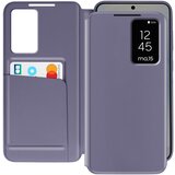 AVIZAR usnjeni etui za galaxy S25 plus display window card holder, lavanda, (5000011106) | Shoptok.si