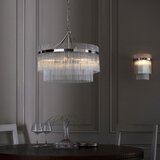  Endon 104112 - Luster na lancu MARIETTA 5xE14/7W/230V sjajni hrom/prozirno staklo | Eponuda.com
