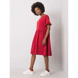 Fashion Hunters RUE PARIS Burgundy oversize dress | ePonuda.com