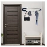 WALLXPERT metalna zidna kuka crna boja devran | ePonuda.com