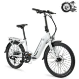 Belo zložljivo električno mestno kolo Swan 24, doseg 70 km - baterija 10,4 Ah, (22118440)