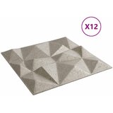  Zidne panele 12 pcs Dijamant beton 50 x 50 cm XPS pjena | shoptok.hr