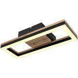 Globo LED stropna svjetiljka Beatrix (12 W, Topla bijela, Crna, D x Š x V: 345 x 130 x 58 mm) | shoptok.hr