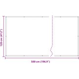  Balcony ekran Tamno crvena 120 x 500 cm | Eponuda.com