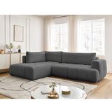 Bobochic Paris Tamno siva sklopiva/s prostorom za odlaganje kutna garnitura (s lijevim kutom/u obliku slova L) Fuji – | shoptok.hr