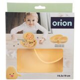 Orion Žuti silikonski dječji tanjur 19x19,5 cm Chicken – | shoptok.hr