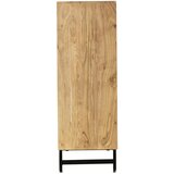 Ambia Home KOMODA, črna, barve akacije | Shoptok.si
