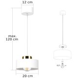  Visilica na sajli IGNIA 1xE27/60W/230V beo/zlatan | Eponuda.com