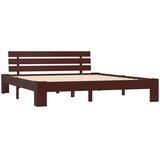  Okvir za krevet od masivne borovine tamnosmeđi 160 x 200 cm | shoptok.hr