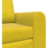 vidaXL Floor Sofa Bed 2-u-1 Žuti 98x71x83 cm Baršun | shoptok.hr