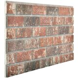  Zidne panele 10 pcs Tamno Smeđa i Siva 100 x 50 cm EPS pjena | shoptok.hr