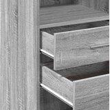  Visoka komoda siva boja hrasta 50x42,5x124 cm konstruirano drvo | Eponuda.com