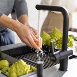 Franke Active Twist Doccia Inox Optik slavina za sudoper s kontrolom odvoda | shoptok.hr