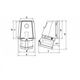 Madras doo Beograd UTIČNICA ZIDNA UKO-UTO BEMIS IP44 16A 3P+E 380V BC1-1504-2535 | ePonuda.com
