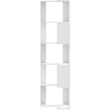  Kutni regal za knjige s 5 razine bijeli 50x50x179 cm drveni | Eponuda.ba