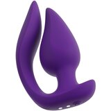 SMILE - 2v1 analni vibrator in stimulator za klitoris (vijolična) | Shoptok.si