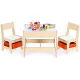 ECO TOYS Dječji set namještaja – stol i 2 stolca s pločom za pisanje crvena | shoptok.hr