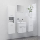 Maison Chic Komplet kopalniškega pohištva - Kopalniški sestavi visok sijaj bele barve iverna pl., (21787103) | Shoptok.si
