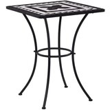 In 3-dijelni bistro set s keramičkim pločicama crno-bijeli | shoptok.hr