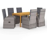  7-dijelni vrtni blagovaonski set sivi | shoptok.hr