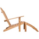  Vrtna stolica Adirondack s osloncem za noge Prirodna | shoptok.hr