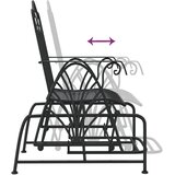  Klupa za ljuljanje 61 cm crna čelična | shoptok.hr