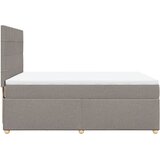  Krevet s oprugama i madracem smeđesivi 140 x 190 cm od tkanine | shoptok.hr