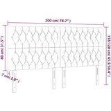  Uzglavlje plavo 200x7x118/128 cm od tkanine | shoptok.hr
