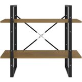 vidaXL ormarić za knjige s 2 razine smeđi 80x30x70 cm masivna borovina | shoptok.hr