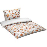 Esposa OBOJESTRANSKA POSTELJNINA 140/200 cm saten oranžna | Shoptok.si