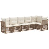 vidaXL Vrtna sedežna garnitura 6 pcs Bež poli ratan, (5000269779) | Shoptok.si