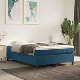  s oprugama i madracem tamnoplavi 140x190 cm baršunasti | shoptok.hr