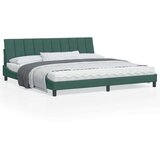  Okvir za krevet s uzglavljem tamnozeleni 200x200 cm baršunasti | shoptok.hr