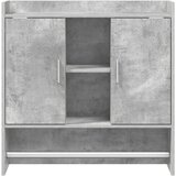  Polica na zidu Zidna montaža Betonska siva 80 x 36 x 80 cm | shoptok.hr