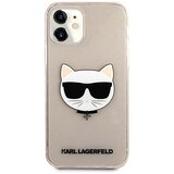 Karl Lagerfeld Maska za telefon Glitter Cat za iPhone 12 Mini zlatna | Eponuda.com