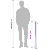  Vrtni stup za vodu 100 cm od nehrđajućeg čelika okrugli | shoptok.hr