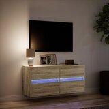  Zidni TV ormarić LED boja hrasta sonome 100x31x45 cm | shoptok.hr