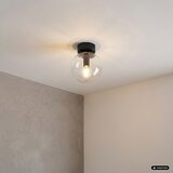  Plafonsko svetlo ELIAS 1xE14/5W/230V prečnik 13 cm crna/prozirna | Eponuda.com