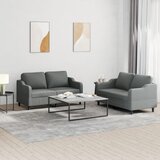  2-dijelni set sofa s jastucima tamnosivi od tkanine | shoptok.hr