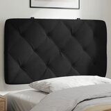 vidaXL Vzglavna stranica črna 90 cm žamet | Shoptok.si