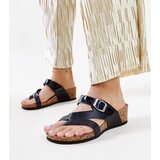 Gemre Black metallic wedge sandals Donata Cijene