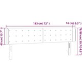  LED uzglavlje tamnozeleno 183x16x78/88 cm baršunasto | shoptok.hr