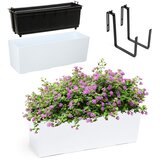 KADAX balkonski lonček za rože z vstavljivim stojalom za rože 19x56 cm + ročaji, (5000353481) | Shoptok.si
