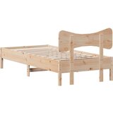 vidaXL Posteljni okvir brez vzmetnice 90x200 cm trdna borovina | Shoptok.si