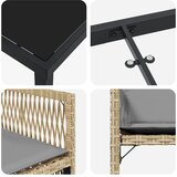  Vrtni set za objed 5 kom. Bež poliratan | shoptok.hr