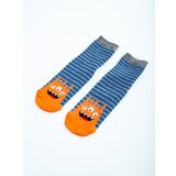 TRENDI non-slip striped monster socks for kids Cene