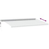 Tenda na automatsko uvlačenje antracit i bijela 600 x 350 cm | shoptok.hr
