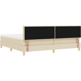  LED Box Spring Krevet s LED trakama Krema 200 x 200 cm tkanina | shoptok.hr