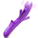 SuperLove Bliss Flapping G-Spot Dual Motor Vibrator Purple Cene